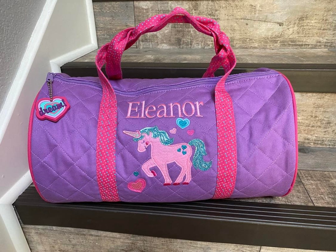 Unicorn Duffle Bag, Unicorn Overnight Bag, Girls Unicorn Duffle, Girls