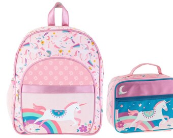 unicorn backpack and lunchbox set