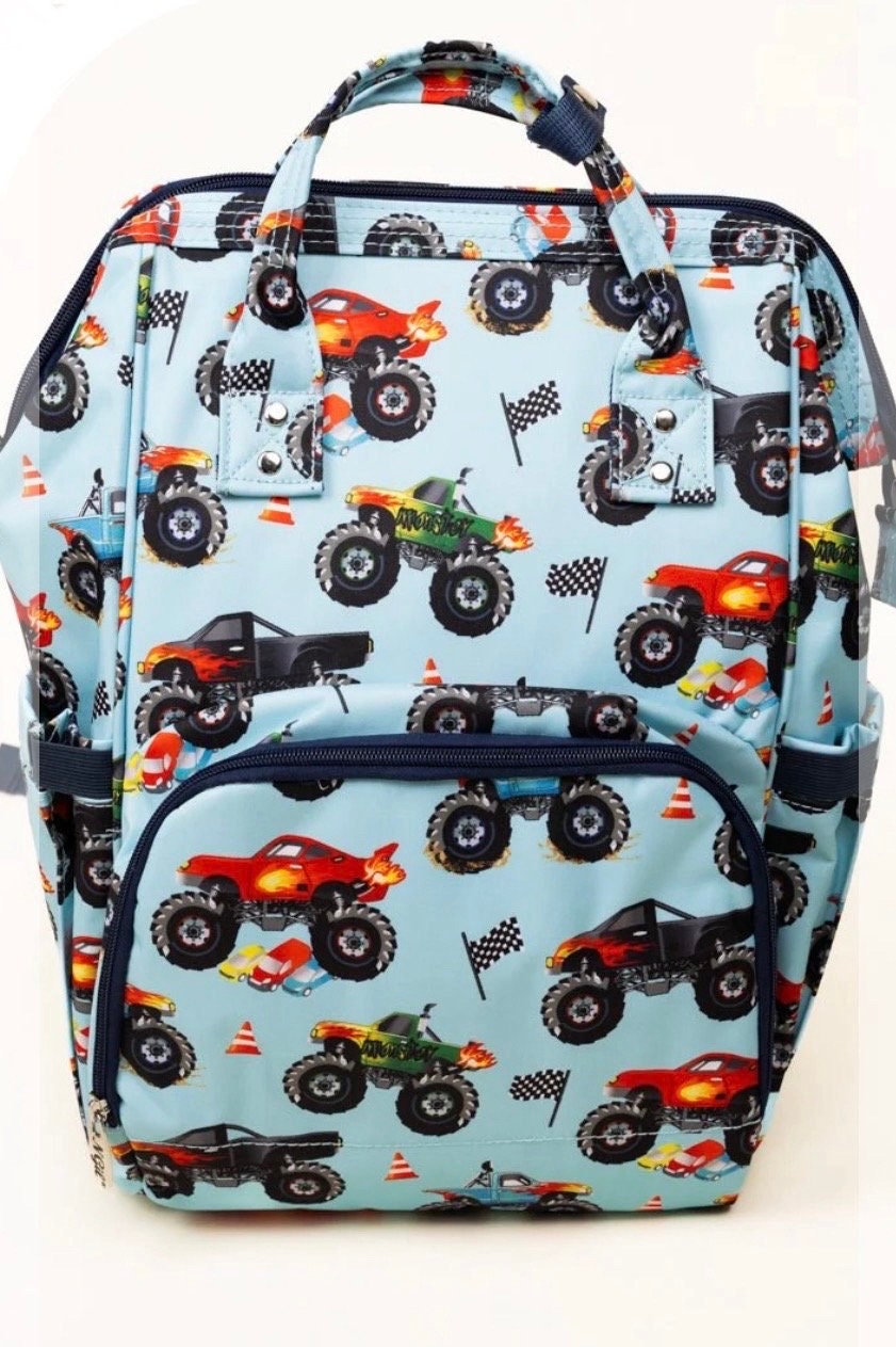 Monster Truck DiaperBag/Backpack Defioc Monster Car for Baby Diaper Bag Backpack - Baby Bag  main image 4