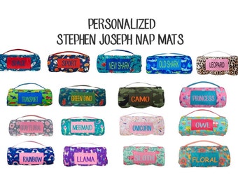 nap mat, Stephen Joseph nap mat, pre-k nap mat, girls nap mat, preschool nap mat, girl nap mat, day care nap mat, Monogrammed nap mat