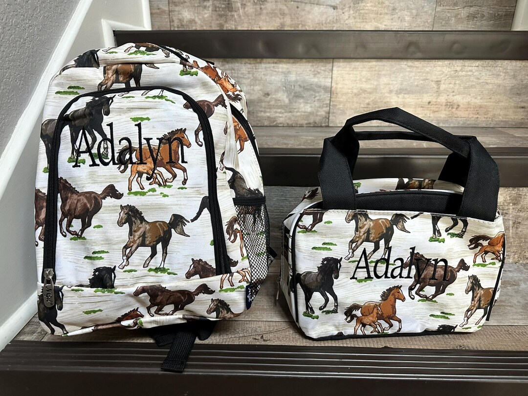 NGIL Small Toddler Horse Backpack, Horse, Monogram Rodeo Backpack ...