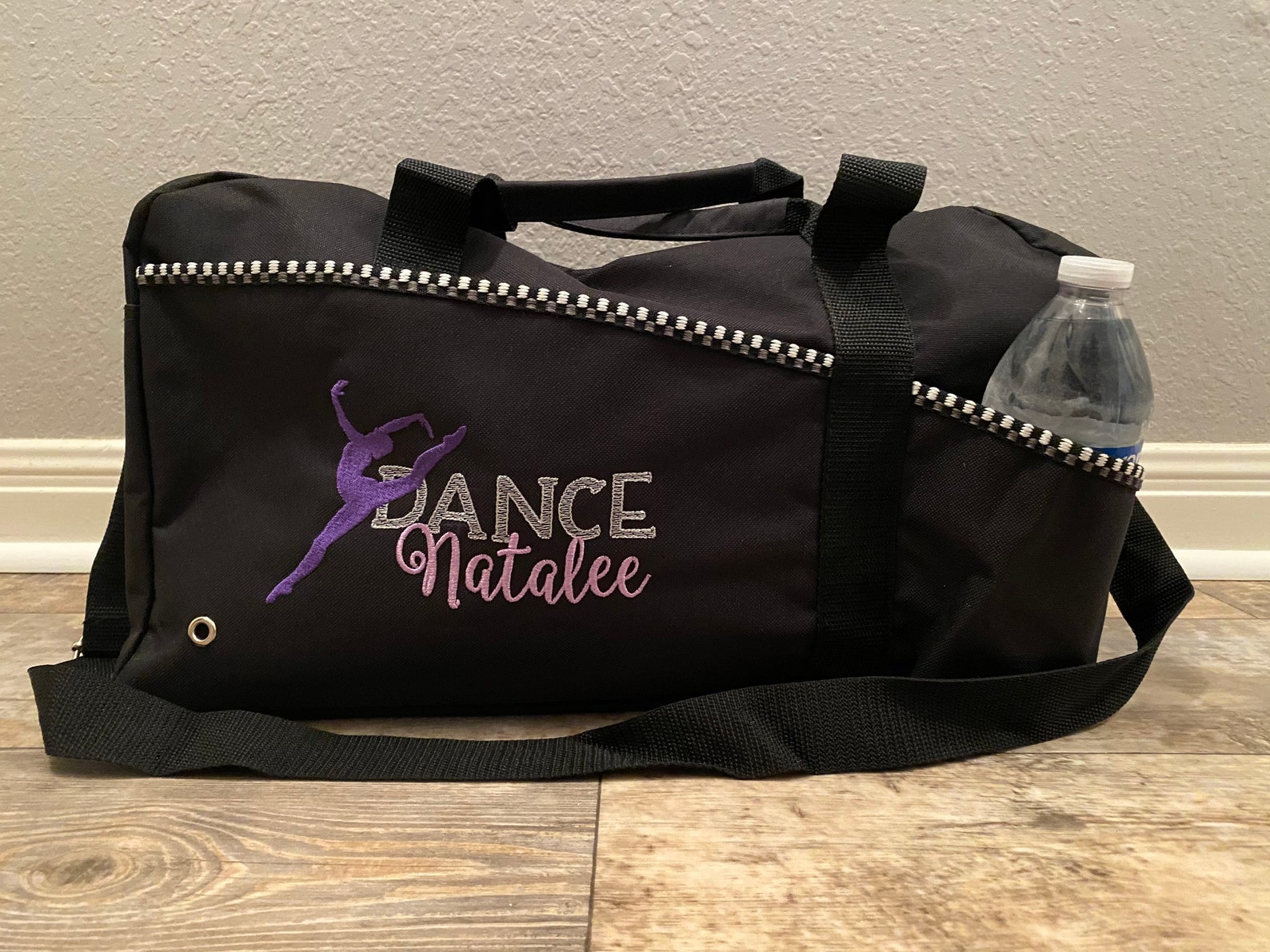 Embroidered Black Dancer Duffle Bag Dancer Gift Sports Bag Etsy