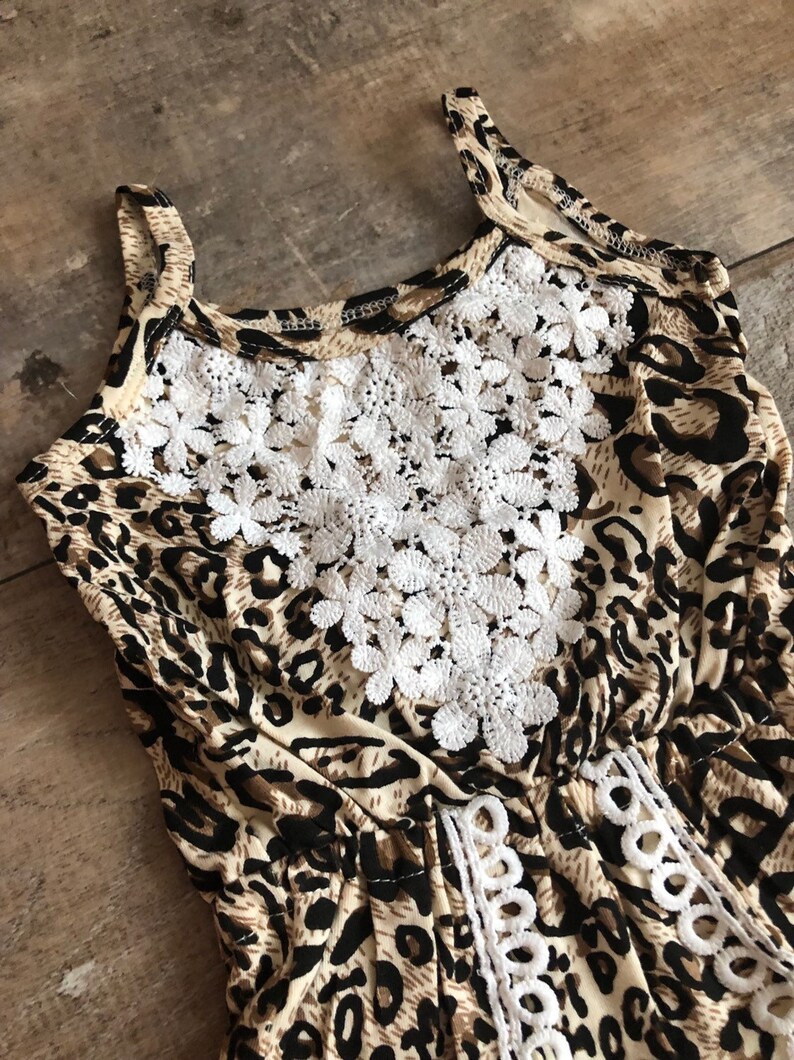 Pete + Lucy Lizzy's Leopard Girls Romper