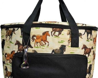 Monogrammed Horse Cooler Bag, Personalized horse Rodeo Cooler Bag, Beach Cooler, Pool Insulated cooler, Personalized cooler, Drink Carrier