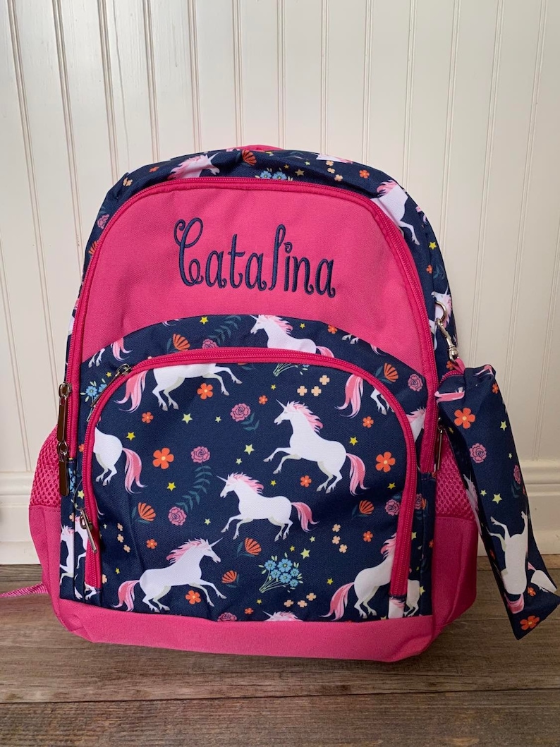Personalized Backpack Lunchbox Set Embroidered Backpack Etsy