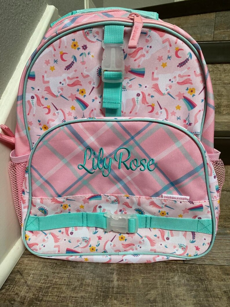 Stephen Joseph Allover Print Unicorn Backpack and Lunchbox Etsy