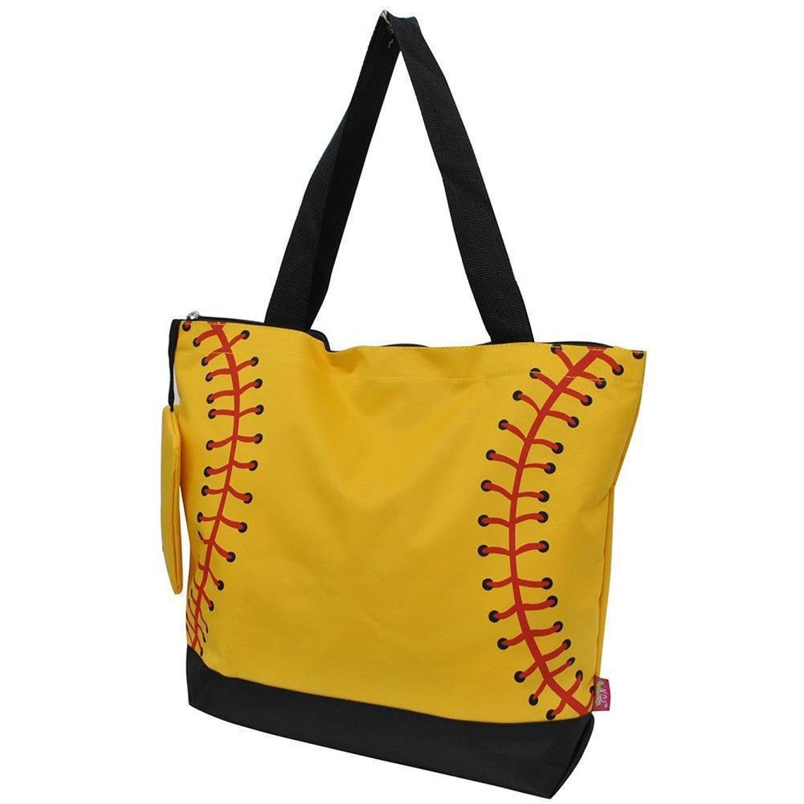 Embroidered Softball Tote Bag Softball Tote Softball Bag Etsy
