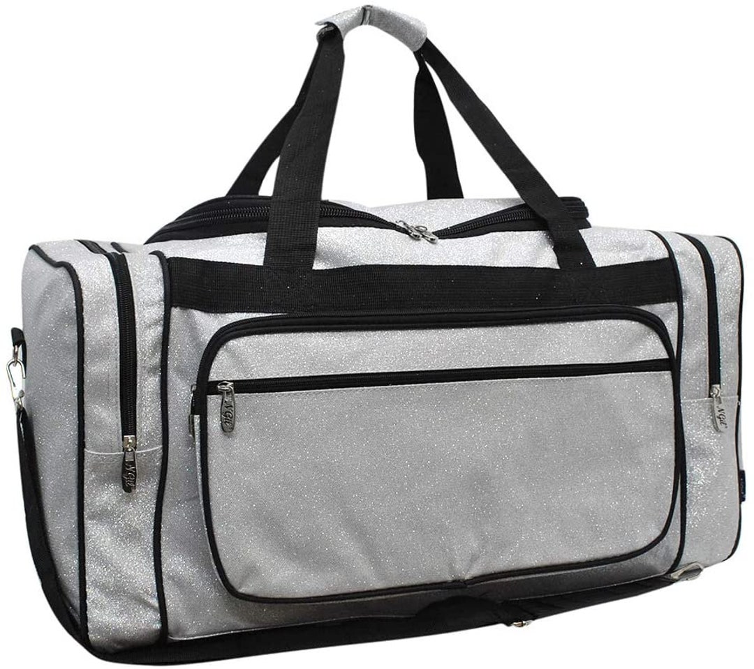 Silver Glitter NGIL Canvas Backpack