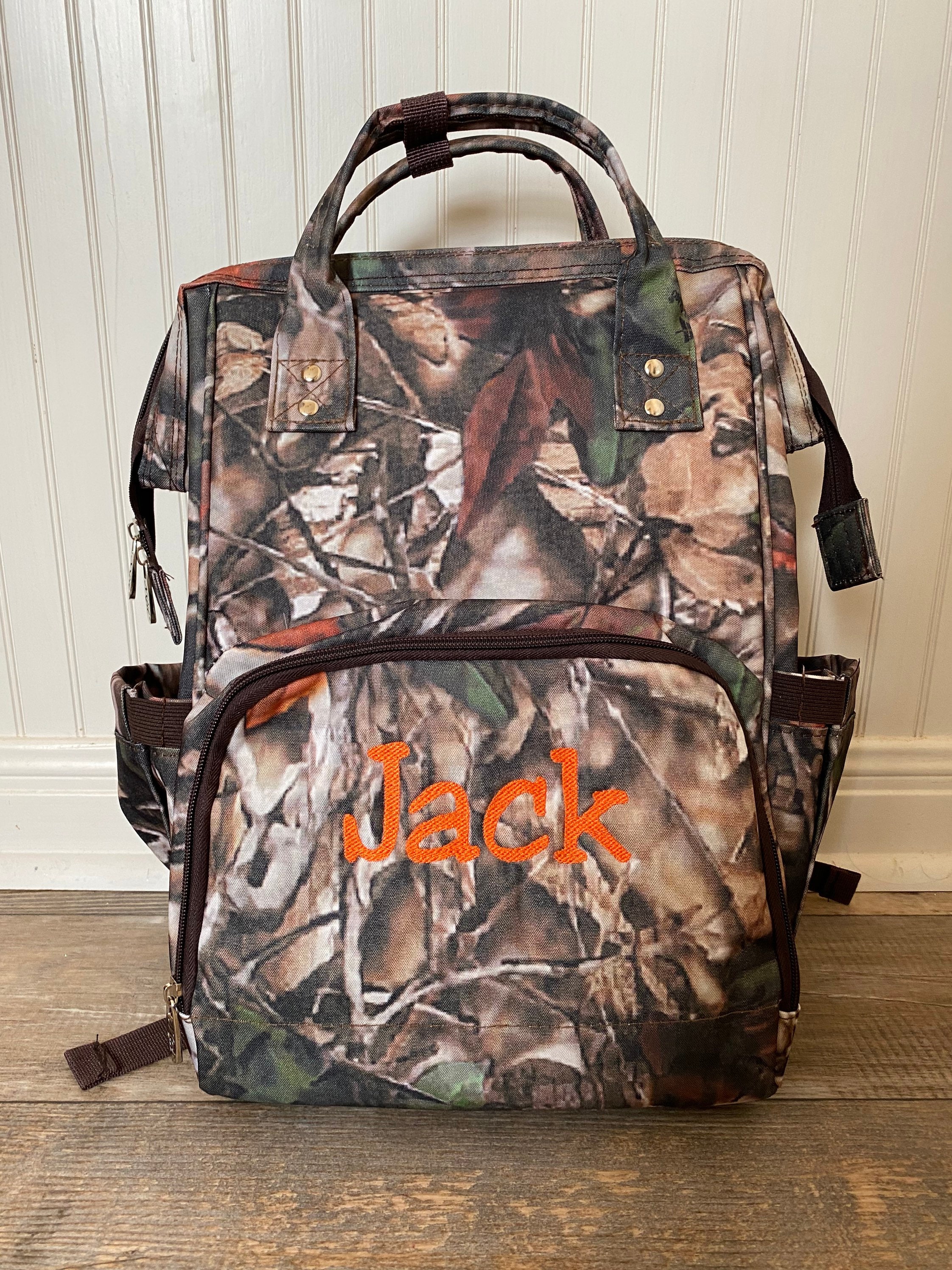 Personalized Camouflage Diaper Bag Backpack