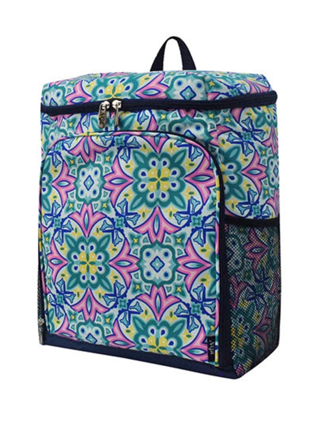 Monogram Floral Backpack Cooler, Personalize Backpack Cooler, Backpack ...