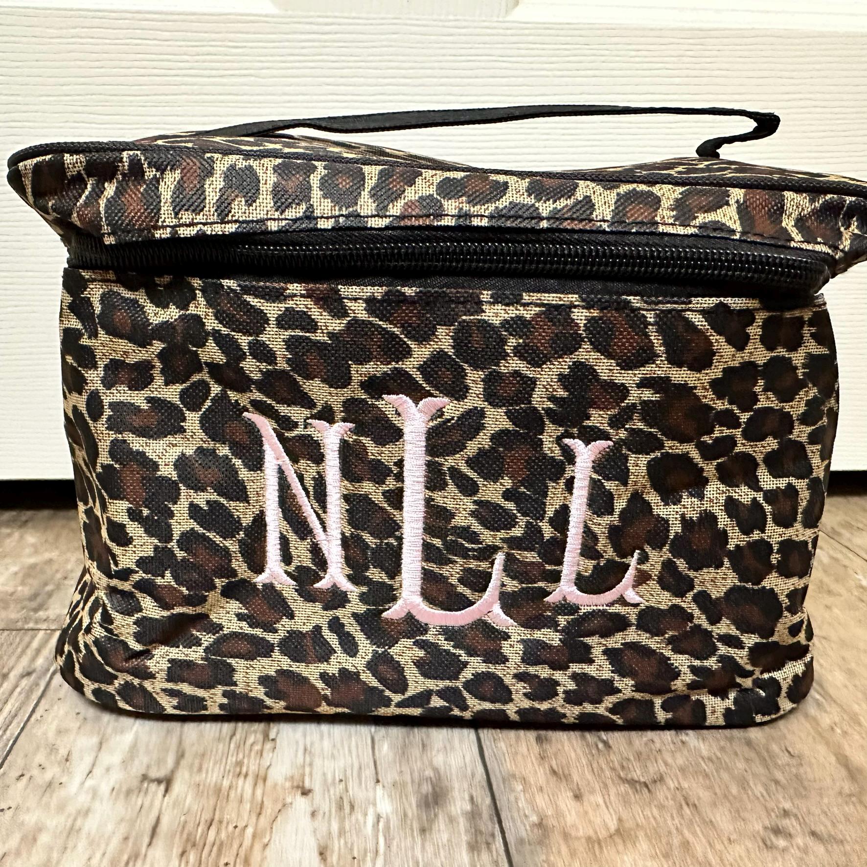 NGIL Kosmetiktasche Large Schwarz – Großes Fassungsvermögen, Leinen, Mit Reißverschluss