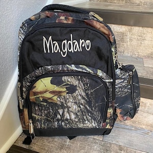 Personalize Camo backpack, Embroider boys camouflage backpack, personalize boys backpack, camo book bag, book sack