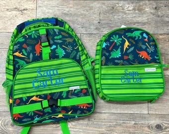 Stephen Joseph Piece Set Allover Print Dino Backpack and