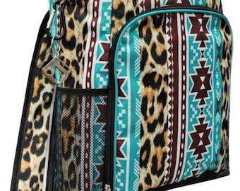 Monogram Tribal Cheetah Backpack Cooler, Personalize Backpack Cooler, Pool Backpack Cooler, Barrel race Backpack Cooler, Backpack Cooler