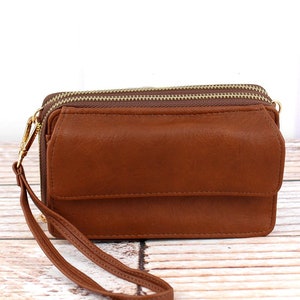 NGIL Faux Crossbody Organizer Clutch, billetera para mujer, billetera para mujer, billetera para mujer, regalo de Navidad para mujer, regalo para mujer