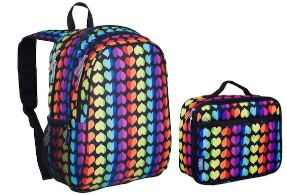 Wildkin Rainbow Hearts Lunch Box