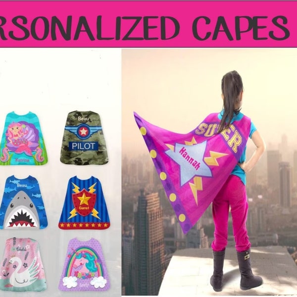 Personalize Cape, Toddler cape, Kids playtime cape, easter gift, Youth Cape, Super hero  cape, Childrens Dress Up, Playtime cape, party cape