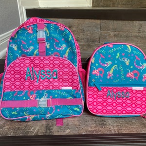 Stephen Joseph Allover Mermaid Backpack and Lunchbox Set, personalized Preschool mermaidbackpack  Lunchbox, Mermaid lunchbox , prek lunchbox