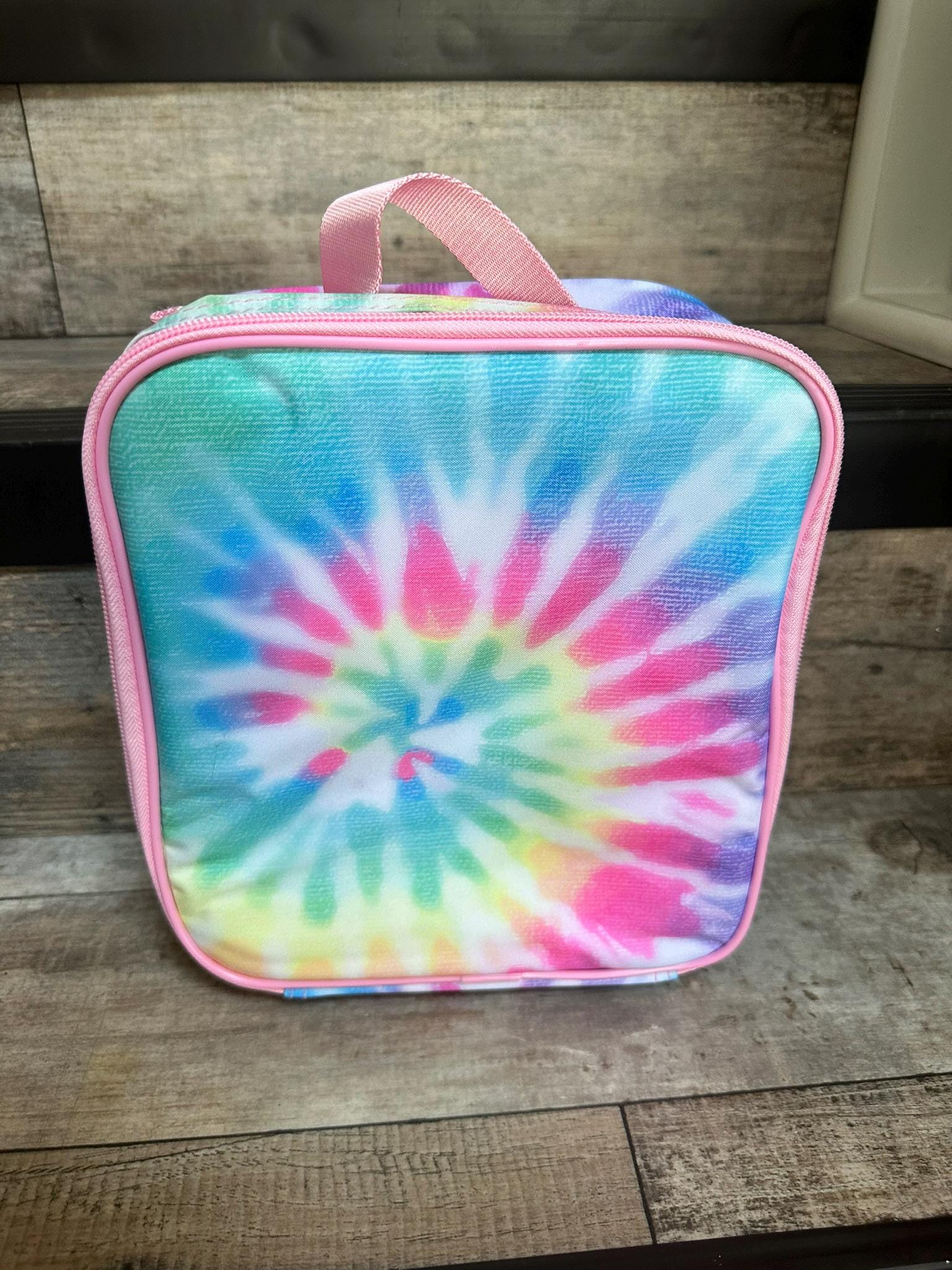 Personalized Tie Dye Backpack Lunchbox Set, Monogram Tie Dye Backpack ...