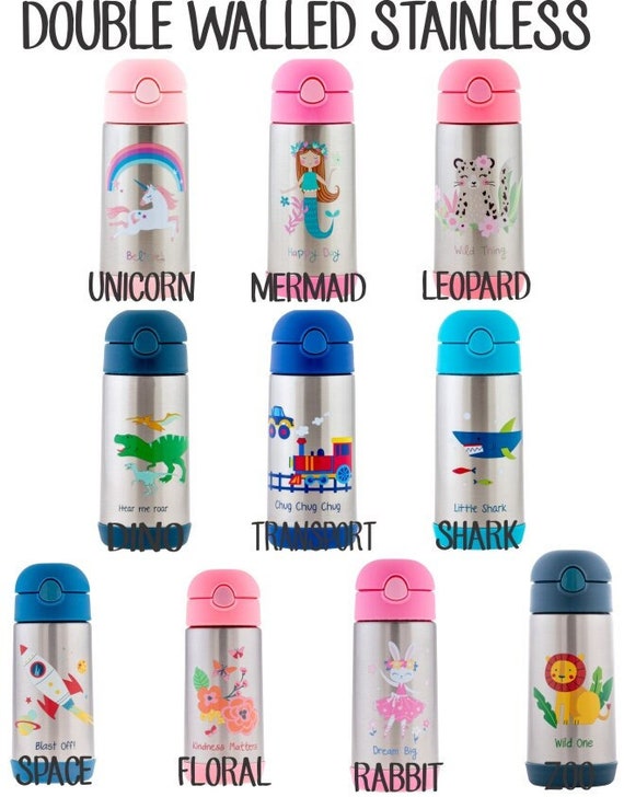 Personalized Water Bottle / Stephen Joseph / Kids Water Bottle / BPA Free Water  Bottle / Stainless Steel Water Bottle 