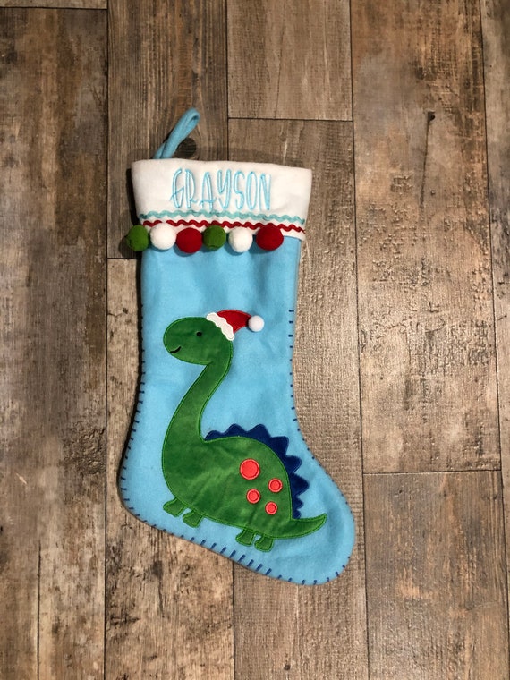 1 Color Your Own Mini Dinosaur Stocking Craft Kids Gift Green Super Cool! 1 Color Your Own Mini Dinosaur Stocking Craft Kids Gift Green Super Cool!