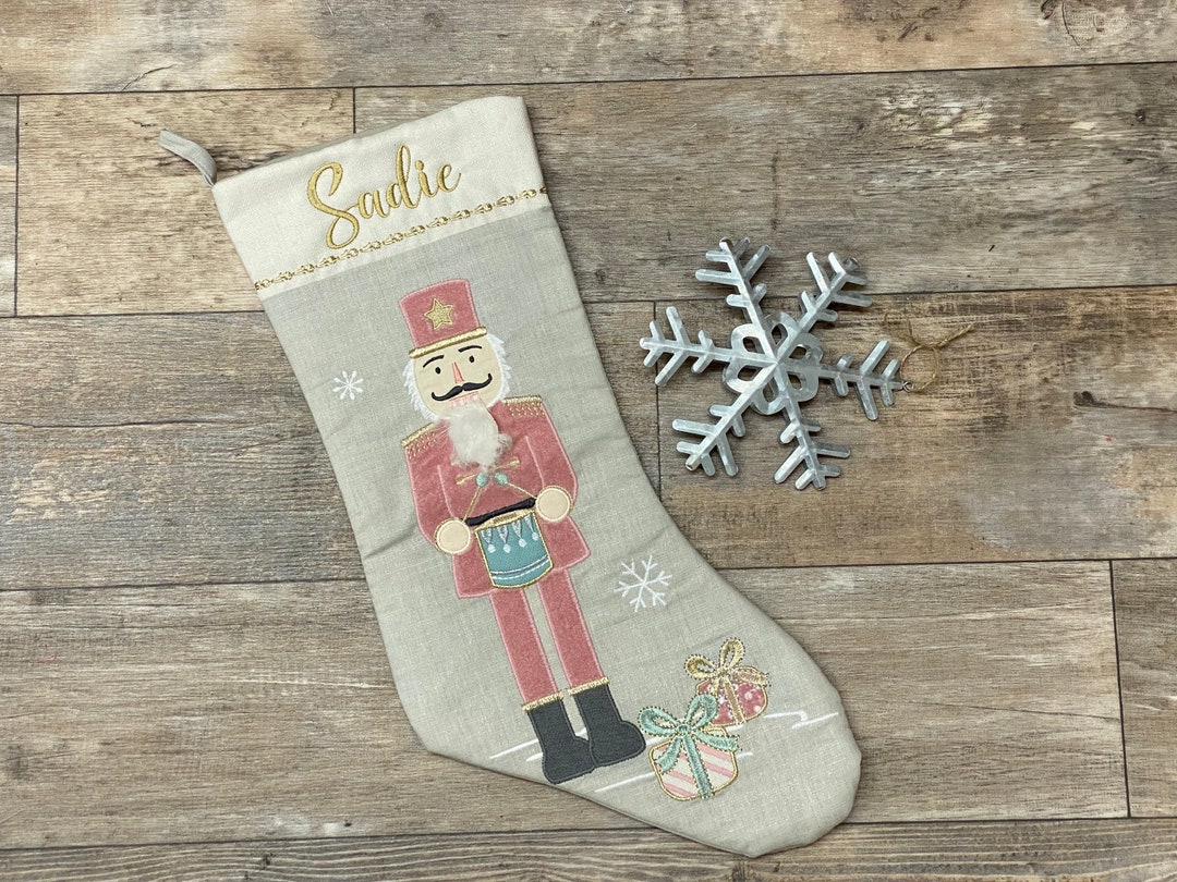 Pink Nutcracker Christmas Stocking Christmas Stocking Etsy