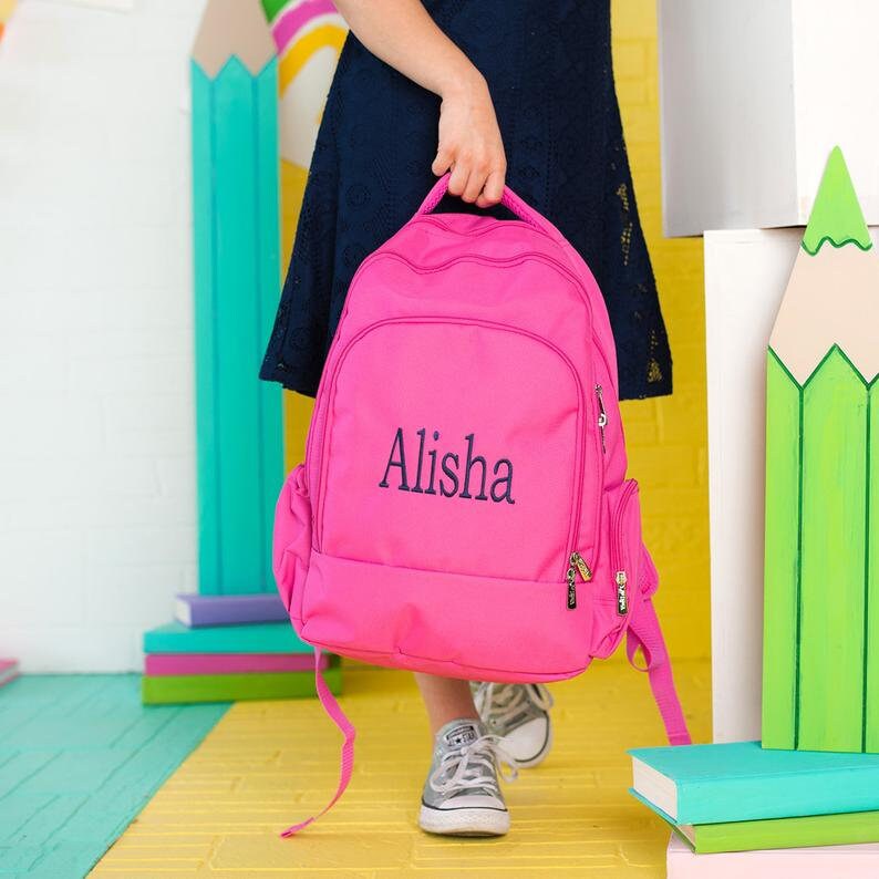 hot pink backpack