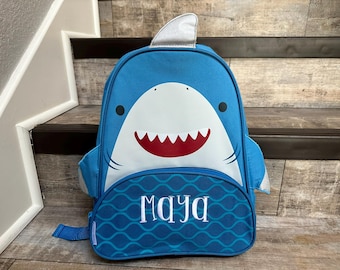 New Shark Sidekick Backpack Lunchbox Set Stephen Joseph Shark Backpack preschool Backpack Pre k Backpack Preschool Lunchbox Etsy