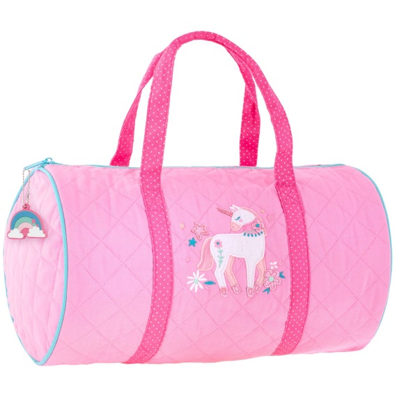 Unicorn Duffle Bag Unicorn overnight bag girls Unicorn duffle girls Unicorn bag Unicorn quilted duffle bag girls sleepover bag Etsy