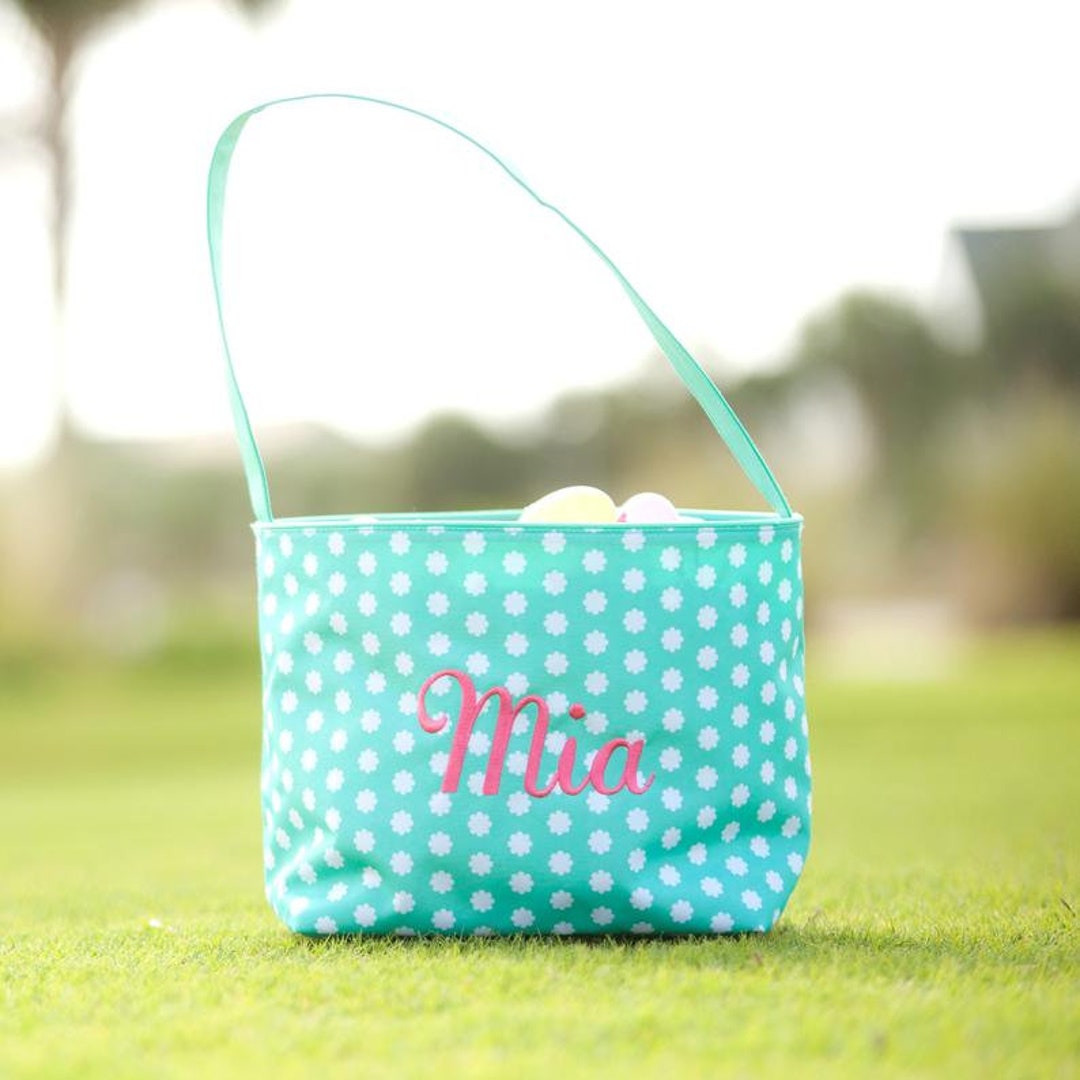 Personalize Easter Basket, Monogram Easter Basket, Girl Easter Basket