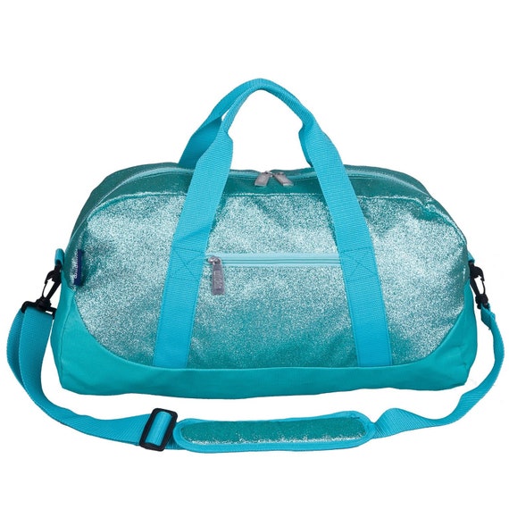 Wildkin Blue Glitter Overnighter Duffel Bag