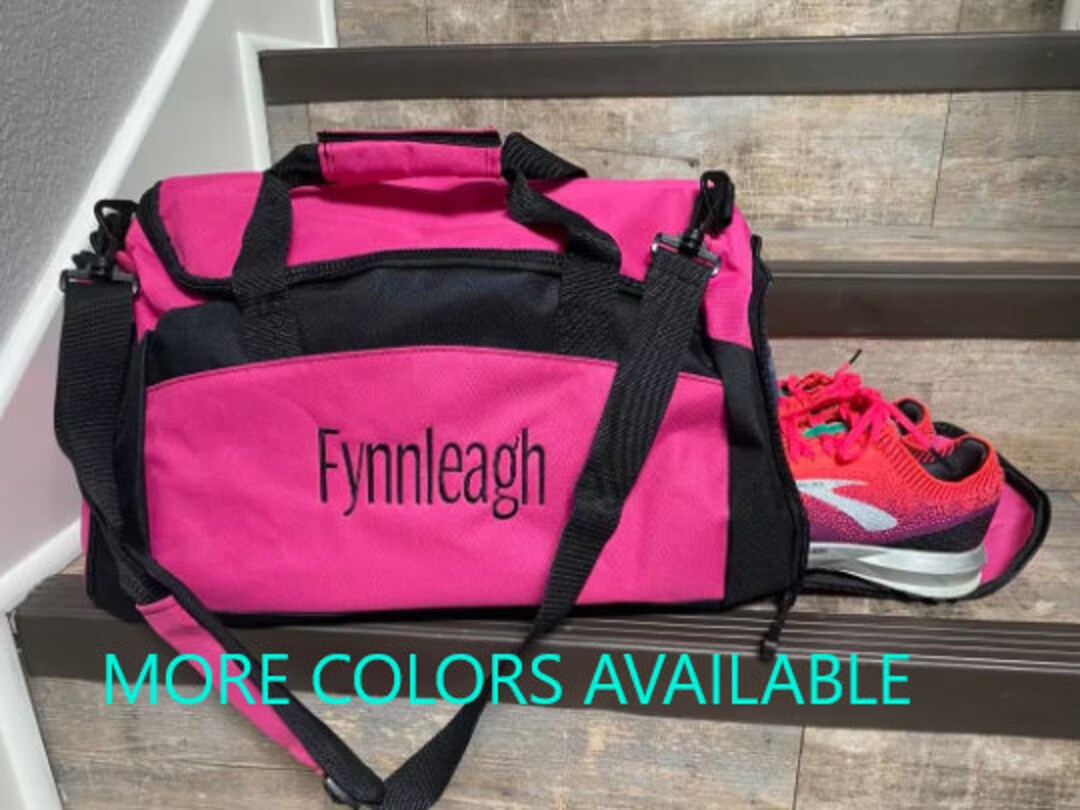 Personalized Gym Bag, Ladies Embroidered Gym Duffle, Boys Gym Bag