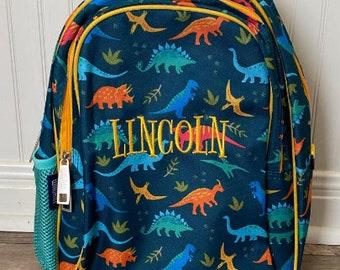 Wildkin 15 inch Jurassic Backpack, monogram dinosaur backpack, boy dinosaur backpack, boys backpack