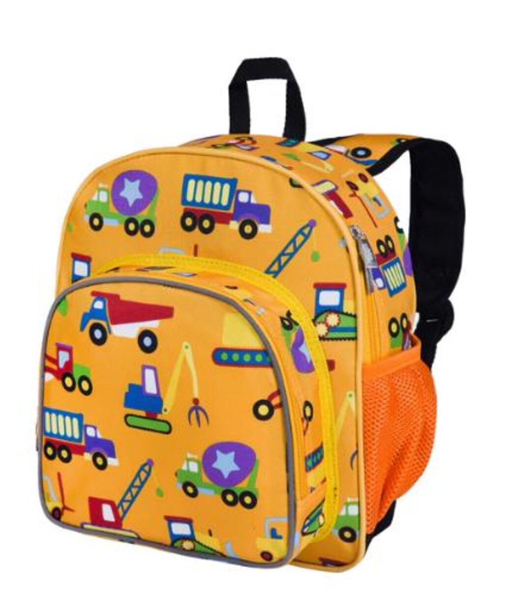 Wildkin 12 Inch Under Construction Backpack Lunchbox Set, Monogram ...