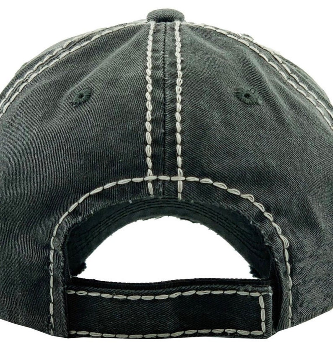 Distressed Nurse Hair Don't Care Baseball Cap Black Nurse - Etsy