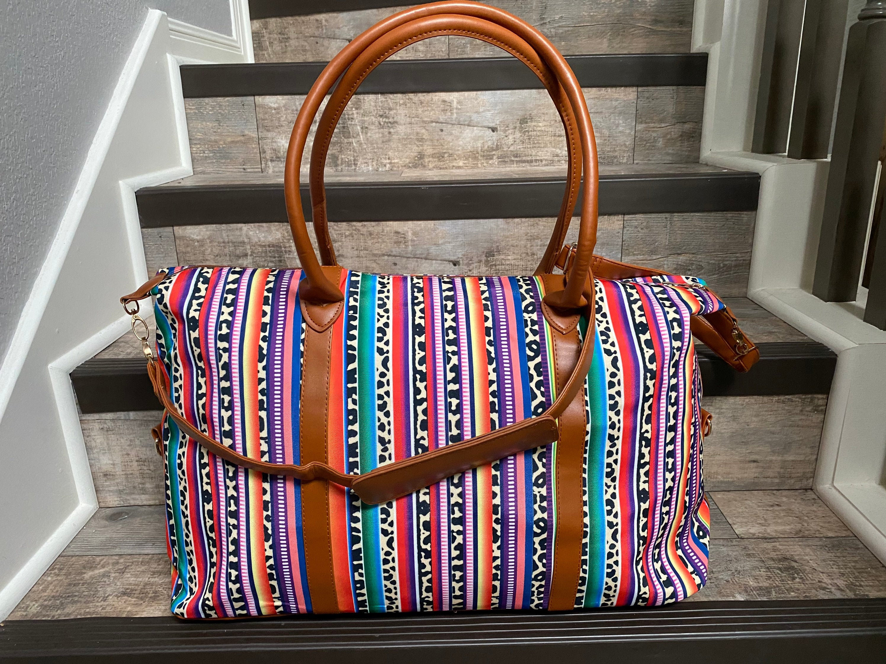 Leopard weekender bag wholesale hot sale