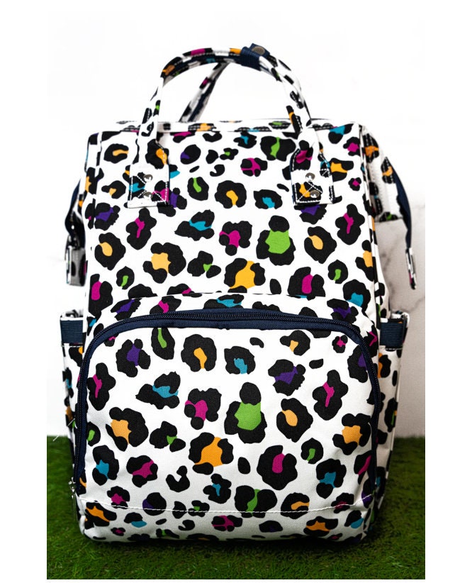 バッグ leopard pattern multipocket backpack バッグ leopard pattern multipocket backpack Amazon.com