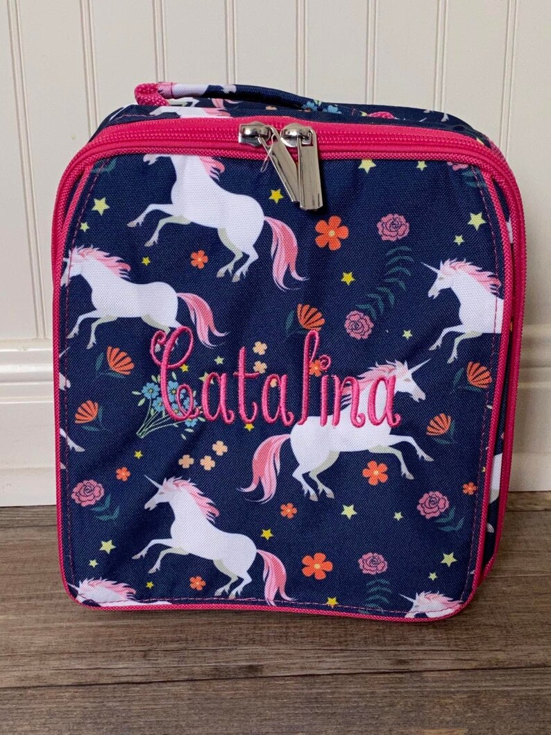 Personalized Backpack Lunchbox Set Embroidered Backpack Etsy