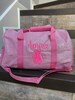Medium 12' Pink Glitter Dance Bag with Dance Shoes,  Personalize Dance Bag, Little Girl Dance Bag, Embroider Dance Bag, Toddler Dance Bag 
