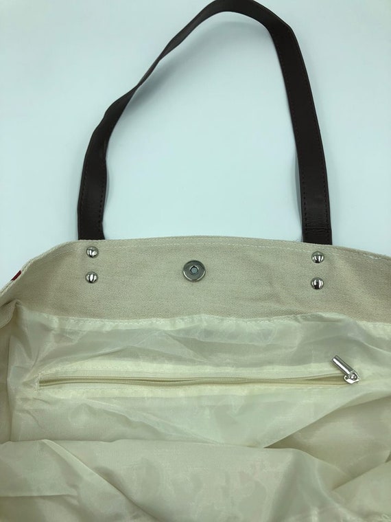 CafePress 'Baseball Mom' Natural Canvas Tote Bag - Reusable Shopping Bag, Gift For Sports Moms
