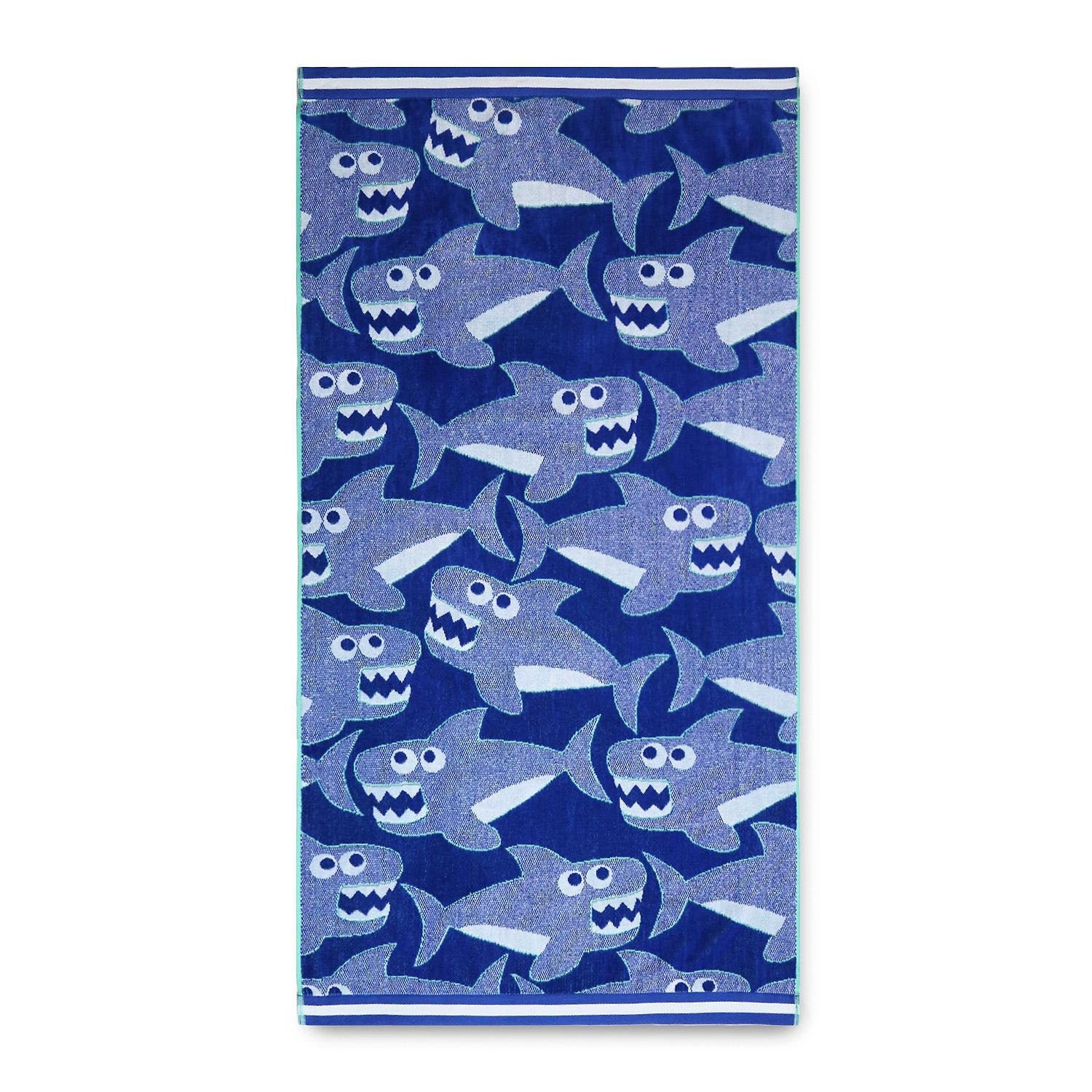 Baby Shark Beach Towel Kids Personalized Beach Towel Boys Etsy