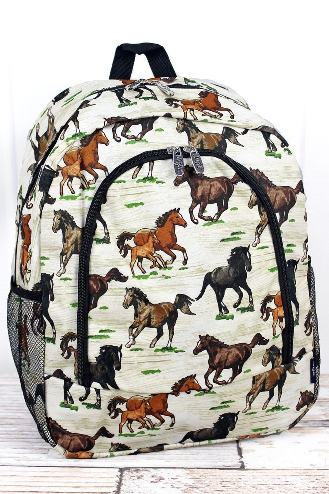 Medium Horse Backpack, Horse Lunch Box, Monogram Kid Rodeo Backpack