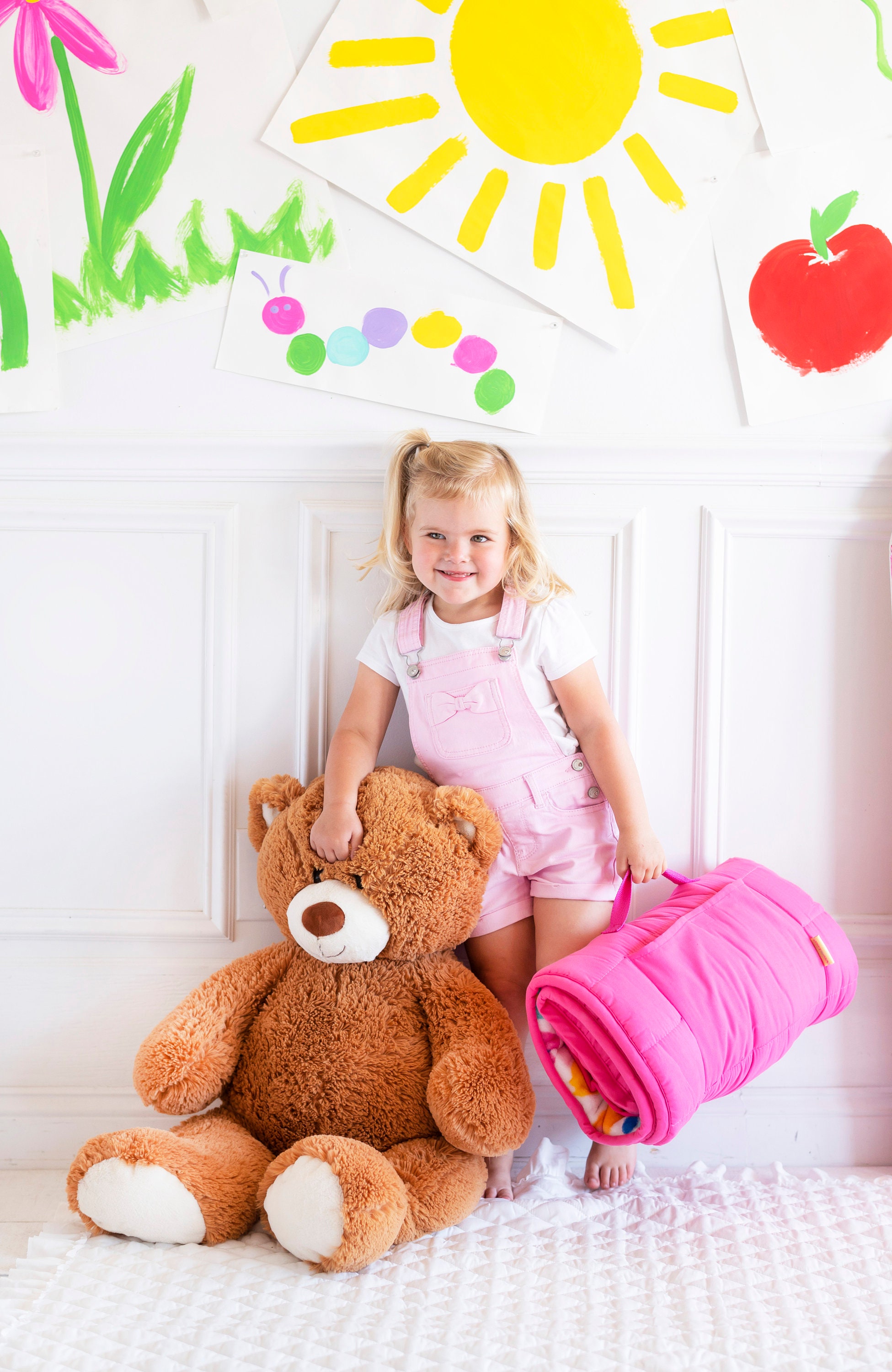 Nap mat prek nap mat little girl nap mat pink fun leopard Etsy