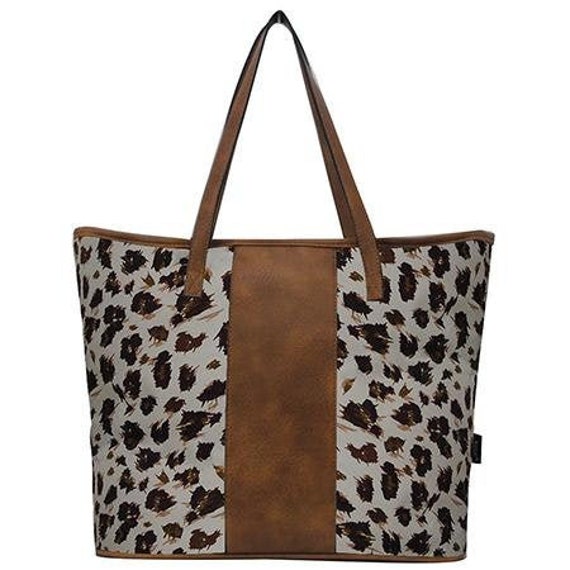 Cheetah Cowhide Tote Bag Custom Made