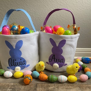 Easter Basket, personalized easter basket, embroidered easter basket, boys easter basket, girls easter basket, bunny basket