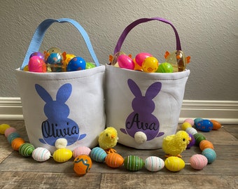 Easter Basket, personalized easter basket, embroidered easter basket, boys easter basket, girls easter basket, bunny basket