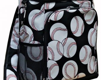 Monogrammed Baseball Backpack Cooler, Personalize Backpack Cooler, Baseball Backpack Cooler, Ballfield Backpack Cooler, Pool Backpack Cooler