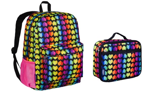 Wildkin Rainbow Hearts Lunch Box