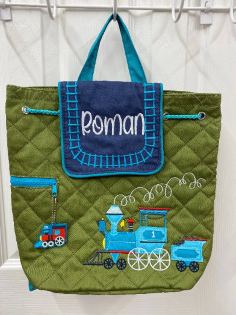 Personalize Quilted Backpack Stephen Joseph Backpack Toddler Etsy