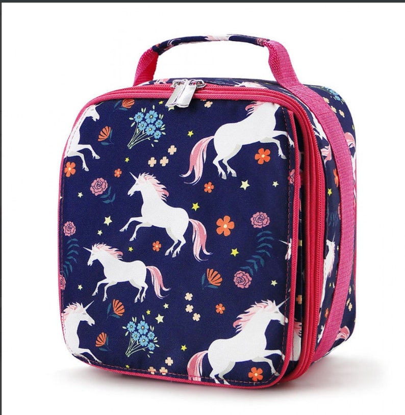 Embroidered Unicorn Lunchbox & Backpack. Girls Monogram Etsy